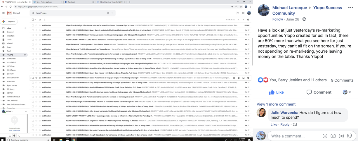 Active leads sent to your inbox from re-marketing